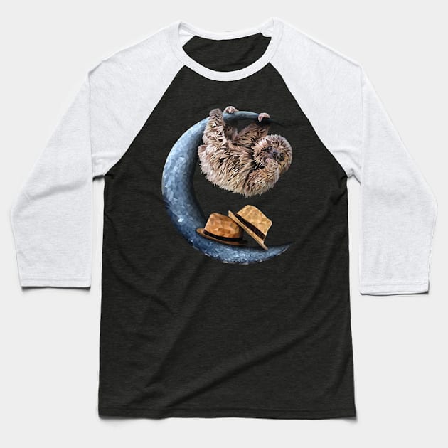 Pale-throated sloth Baseball T-Shirt by Renasingsasong